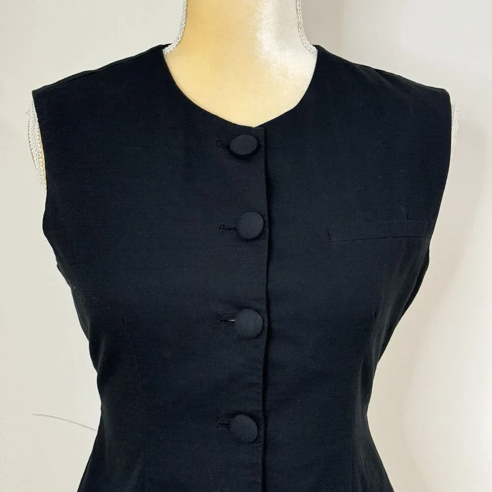 Elegant Black Women's Vest - Picture 5 of 12